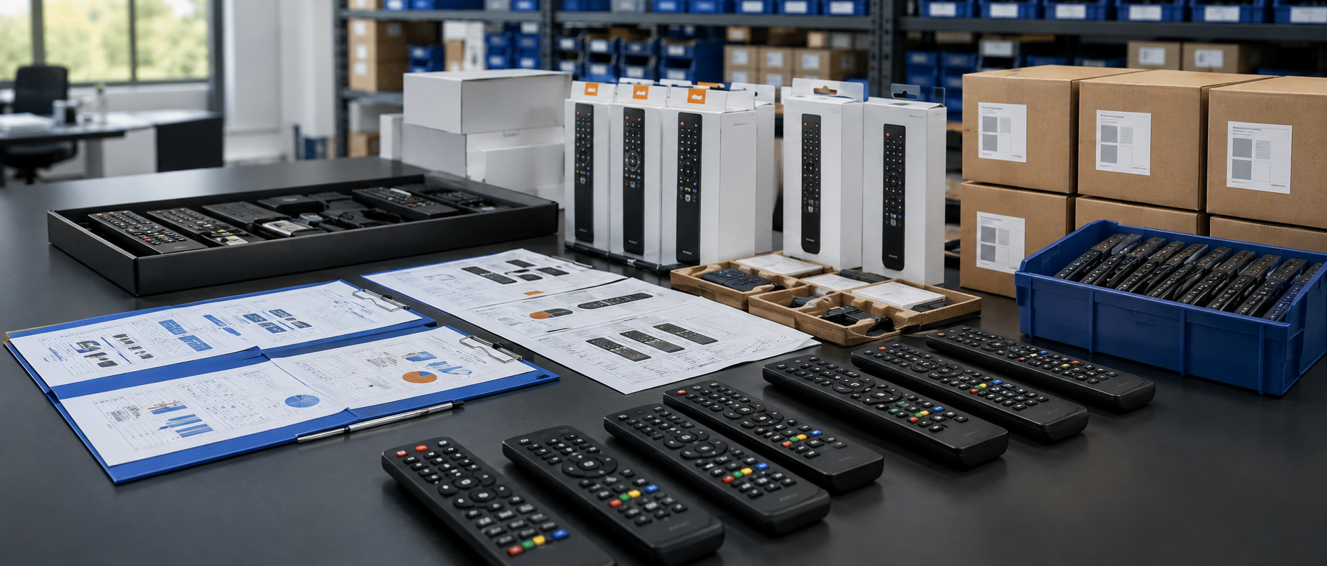 Business review of TV remote control specifications and order requirements