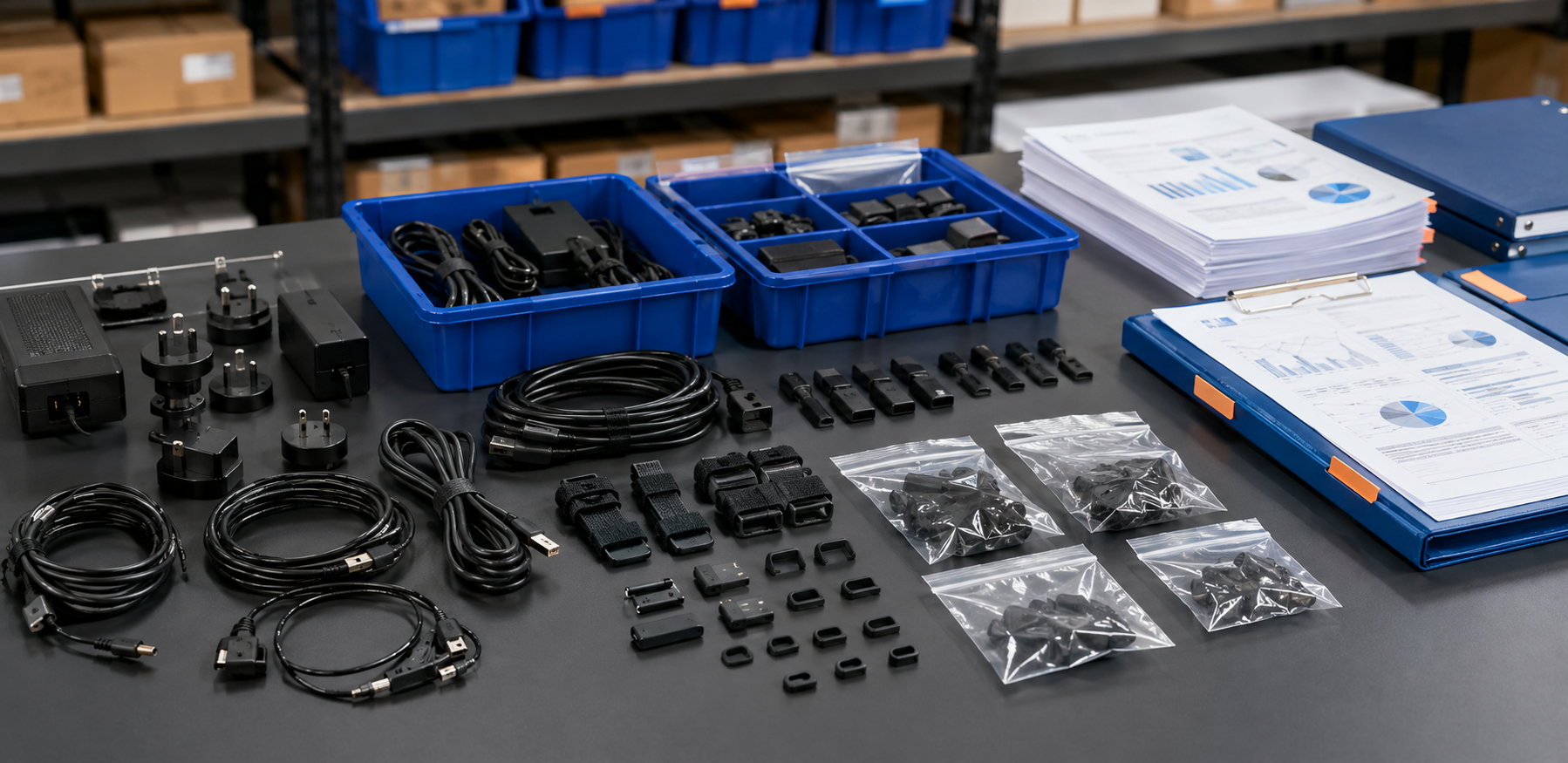 Business review for utility accessory categories and quantities